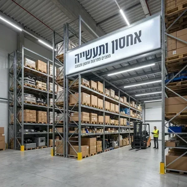 מדפי אחסון תעשייתי למפעלים - מערכת מדפים למשקל כבד
