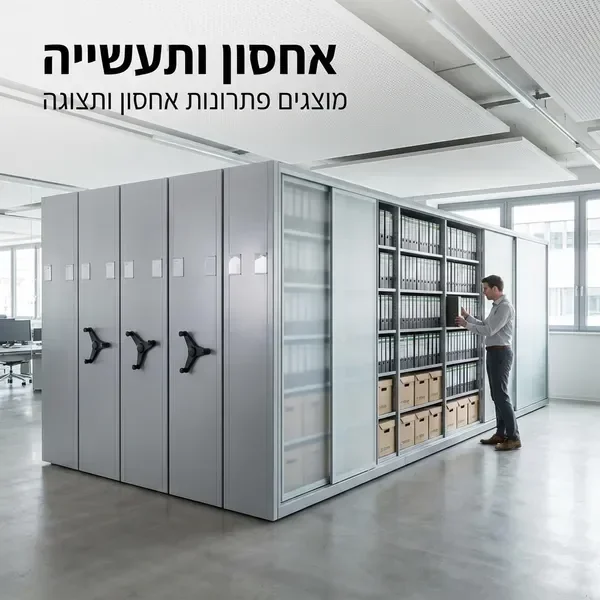 מתקני קומפקטוס לעסקים - מערכת אחסון זזה מודרנית